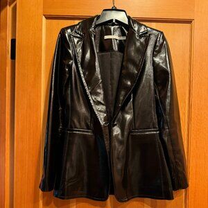 Alice + Olivia Pleather Vinyl Blazer  Size 2